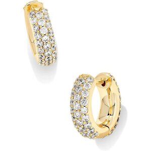 Scott Mikki Pave Huggie Earrings Fashion Jewelry for Women Elegant Style